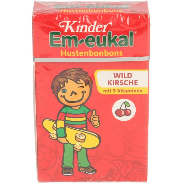 Em-eukal Kinder Em-eukal Wildkirsche Hustenbonbons, 40 g Bonbons