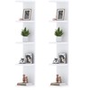 LitaEther 5 Tier White Lack Wall Shelf - Multi-Functional Display