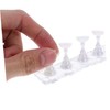 Healeved 2 Sets Nail Art Practice Stands Base Adjustable Press