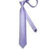 DiBanGu 4pcs Tie Set Light Purple Plaid Necktie, Lavender Purple