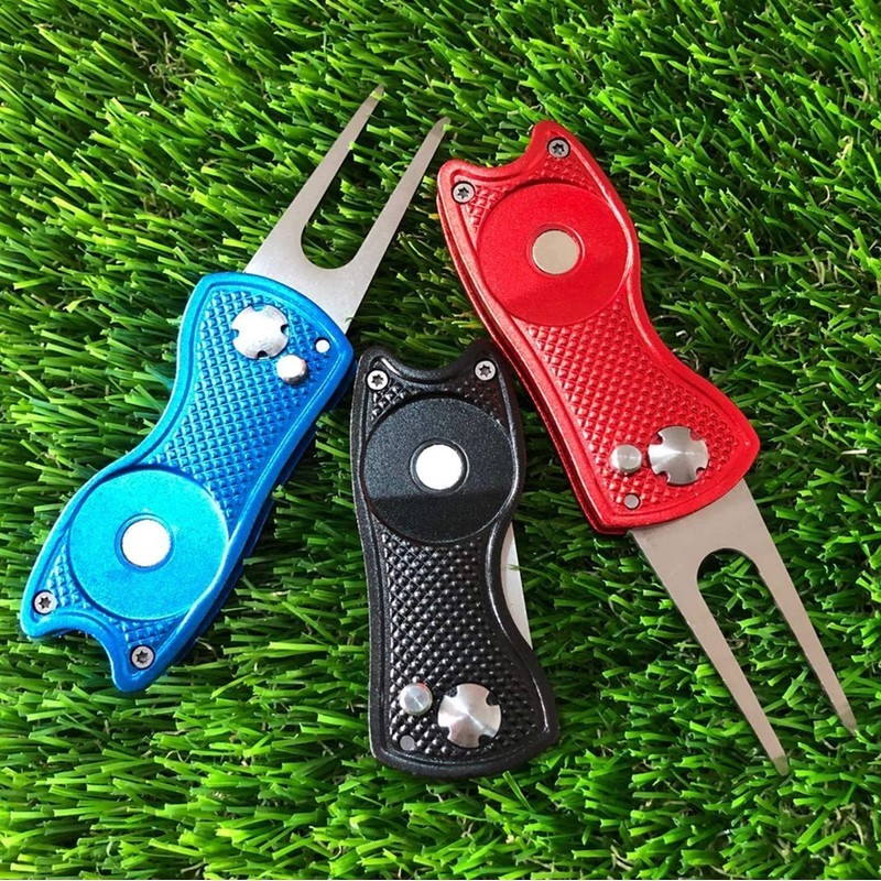 FINGER TEN Golf Divot Repair Tool and 3 US Ball