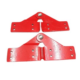 Aluminum Step Ladder Hinge Tie Rod Replacement Kit for Herringbone Ladder Attic Ladder Accessories (Red - L)