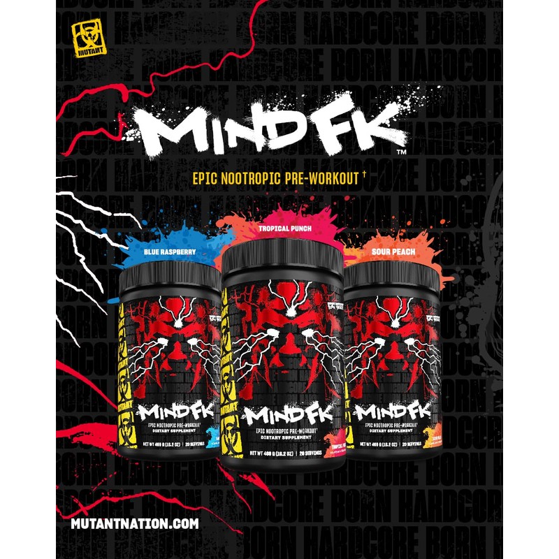 Mutant Mind FK - Epic Nootropic Pre-Workout - Brain Supplement