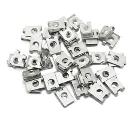 Pro Bamboo Kitchen 50pcs #10 Spring Steel Speed Fastener U Nut Clip U Speed Nut