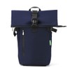 ECO CHIC Waterproof Recycled Canvas Roll Top Backpack (Navy)