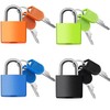 OKAWASI Small Portable Padlocks, Set of 4 Suitcase Locks, Suitcase