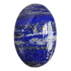 Manekieko Natural Lapis Lazuli Worry Stones Oval Palm Pockets Healing Crystal Massage Spa Energy Stone