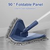 TRENNCHI Wall Cleaner Mop with 82" Handle, 360° Rotating Triangle