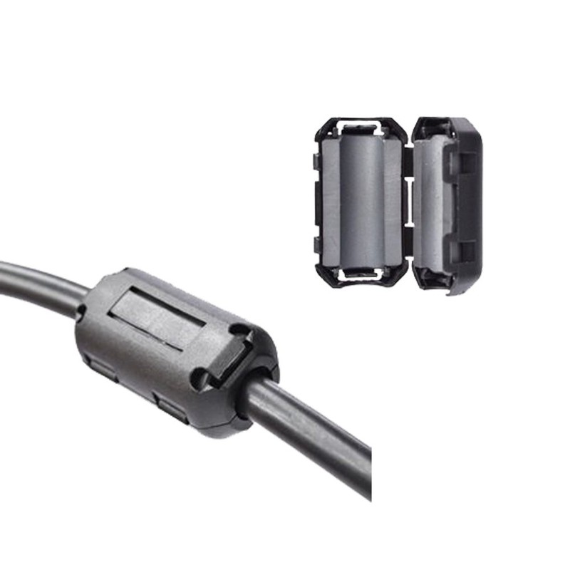 Topnisus [Pack of 10] Clip-on Ferrite EMI Cable Cores for