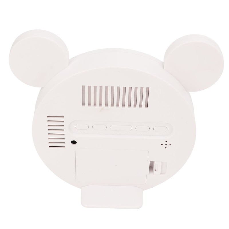 Mirrored Digital Alarm Clock Cute Mice Ear Shape LED Mirror