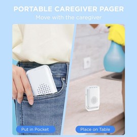 Nxyupv Bed Sensor Alarm for Elderly Dementia Patients - Wireless Fall Detection & Motion Sensor Alert System for Seniors