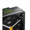 BRAUN/Brown Analog Alarm Table Clock BC02XB, Black, Modern
