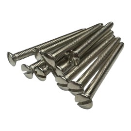 M3.5mm X 40mm Long Electrical Machine Screws for Light Switch Plug Socket - Pack of 10