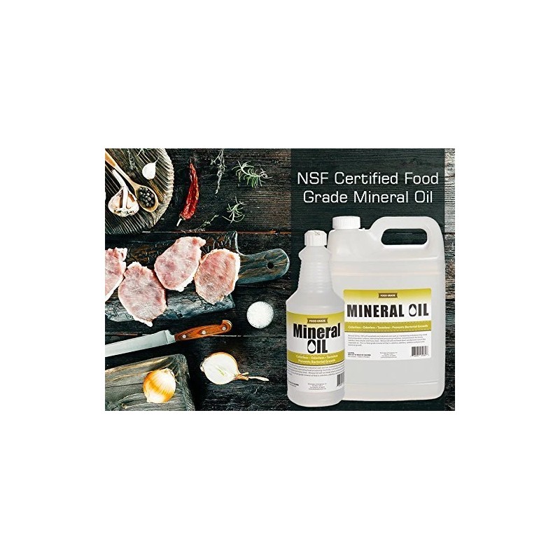 Premium 100% Pure Food Grade Mineral Oil USP, 1 Quart