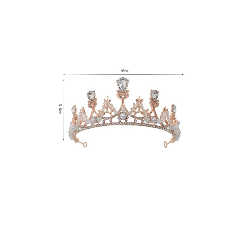 Princess Crystal Tiara Crown For Women Girls Headpieces For Wedding