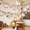 2Pcs Halloween Ghost Garland Double-Sided Autumn Hanging Decorations with Ghost