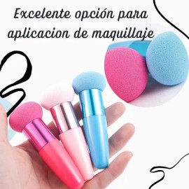 Esponja Facial Para Maquillaje Brocha Profesional Mango F
