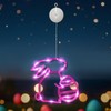 ZKFSIE Easter Window Lights Easter Decorations, 2 Pack Easter Bunny
