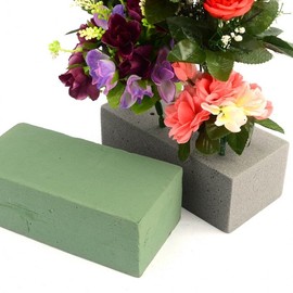 Square Floral Foam for Flower Arrangements 1 Piece for Fresh Flowers 4ea