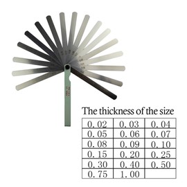 AHL 0.02 – 1 mm Feeler Gauge Blades 17 Blades Feeler Gauge Set (150 mm)