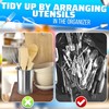Countertop Utensil Holder Stainless Steel - 5.5 x 4.5" Stainless