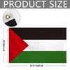Double Sided Palestine Flag 3x5 FT Outdoor UV Fade Resistant