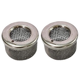Cosmostar Stainless Steel Inlet Strainer 1" NPT - 2 pcs for airless Paint Sprayer with 795 1095 1595 Ultra 1500 1000 750 333 433 Gmax 3900 5900 Suction Hose Double Screen (1" NPT - 2 pcs)