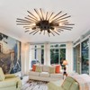 ZGLAOJT Semi Flush Mount 8 Light Ceiling Light Modern Metal