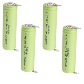Kastar 4-Pack 1.2V 2200MAh Ni-MH Battery Compatible with Braun Toothbrush Battery 1013 1013s 1507s 1508 1509 1512 2035 2040 2060 2323 2540 2540s 2560 3008 3008 Cruzer 3011 3020 3105 3305 3310 3315