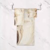 ALAZA Beige and Brown Marble Geometric Towel Bathroom Set, 3-Piece