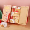 Christmas Advent Calendar with 24 Cardboard Treasure Boxes Empty Xmas