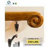 Handrail Bracket Heavy Duty Wall Mounted Antique Bronze V Style,
