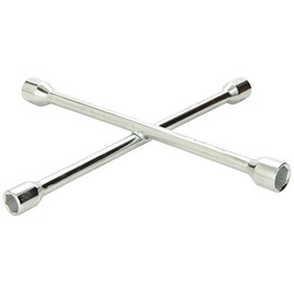 Ken-Tool Lug Wrench, 14in.L, Chrome, 4 Way (35635)
