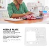 Sewing Machine Needle Plate Q235 Steel 7.8x7.7cm Straight Stitch Needle