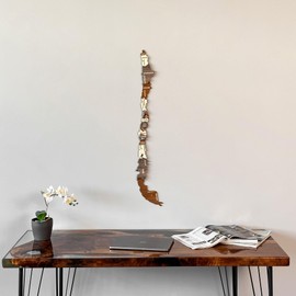 Multilayered 3D Wooden Map of Chile Country Wall Art and Home Decor for Kitchen, Office, Living Room Unique Housewarming Gift (3.9x23.6" | 10x60 cm)