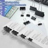 BainGesk 210 pcs Binder Clips Paper Clamps Assorted Sizes, X