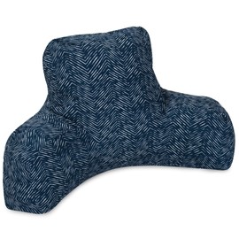 Majestic Home Goods Navajo Reading Pillow, Navy