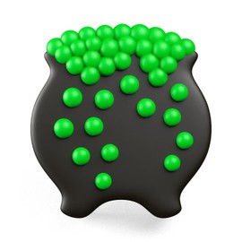 SpinningLeaf Witches Cauldron Sandwich Cookie Chocolate Mold