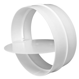 Steinberg14 Diameter 150 mm Connector with Backflow Valve - Check Valve Connector Ventilation Pipe Round Duct Ventilation System Pipe Connector