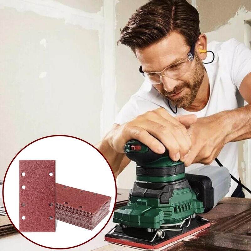 MOLENCO Sanding Sheets, 35pcs Detail Sander Pads, 93x185mm Multi Tool