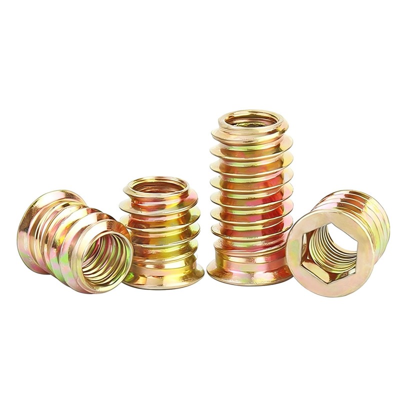 Qrity Qrity 20 Stck Gewindeeins?tze Muttern, Einschraubmutter, M4x12mm Gewindeeinsatzmuttern, Einschraubmuffen,