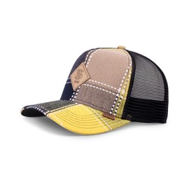 Djinns - EmboCheck Trucker Cap Mesh Cap Hat Cap Hat Caps, wheat