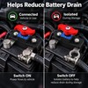 12V/24V Manual Battery Disconnect Switch, Heavy-Duty Battery Cut-Off Switch for