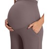 G4Free Maternity Pants with Pockets Fleece Lined Over The Belly