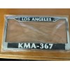 NEW LAPD GENUINE POLICE KMA-367 CHROME METAL LICENSE PLATE FRAME