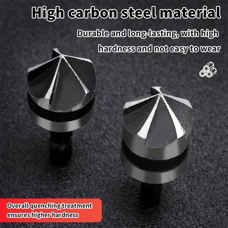 3 Pieces 1/4 Inch Hex Shank, Countersink Drill Bit Hex