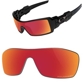 Vaep Polycarbonate Replacement Lenses for Oakley Oil Rig OO9070 Sunglasses - Enhanced POLARIZED, Brick Red - Pc Polarized, Oil Rig