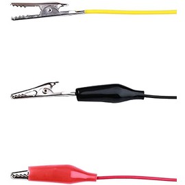 Movilideas - 10 cables with crocodile clips for testing - test 50 cm