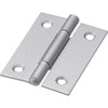 TRUSCO(トラスコ) スチール製厚口蝶番 シルバー塗装仕上げ 全長51mm (10個入) 888-51SV