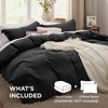 Bedsure Bedsure Black Duvet Cover Full Size - 3 Pieces